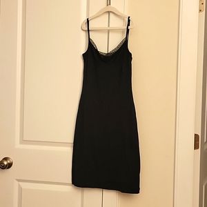 BCBG Max Azria black slip dress in XS. Made in the USA